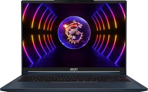 كمبيوتر محمول للألعاب MSI Stealth 16 Studio مقاس 16 بوصة 144 هرتز FHD+WVA (Intel i7-13620H، GeForce RTX 4070 8GB، 64GB DDR5، 2TB SSD، لكل مفتاح RGB KYB، قارئ FP، Thunderbolt 4، WiFi 6E، Win11H) مع محور in Saudi Arabia