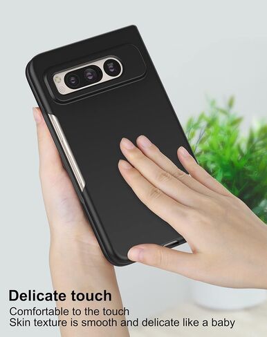 Foluu Case for Google Pixel Fold 2023, Ultra Thin Slim Fit Matte PC with Non-Slip Grip Full Protection Protective Cover for Google Pixel Fold 2023 (Black) in Saudi Arabia