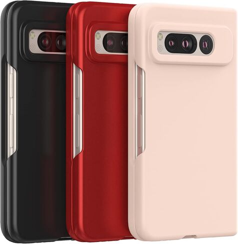 Foluu Case for Google Pixel Fold 2023, Ultra Thin Slim Fit Matte PC with Non-Slip Grip Full Protection Protective Cover for Google Pixel Fold 2023 (Black) in Saudi Arabia