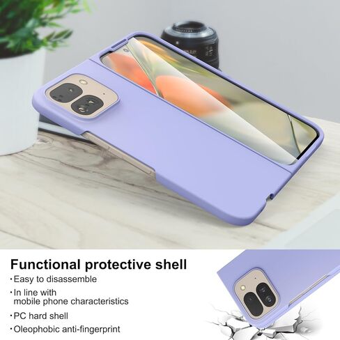 Foluu Case for Google Pixel Fold 2023, Ultra Thin Slim Fit Matte PC with Non-Slip Grip Full Protection Protective Cover for Google Pixel Fold 2023 (Black) in Saudi Arabia