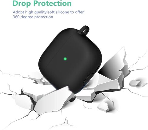 متوافق مع حافظة Airpods 4 2024، حافظة واقية من السيليكون الناعم لسماعات Airpods 4 مع سلسلة مفاتيح، حافظة مقاومة للصدمات لأجهزة Airpods الجيل الرابع للنساء والرجال (وردي) in Kuwait