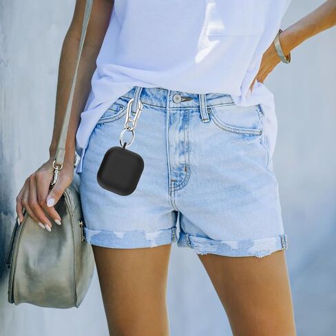 متوافق مع حافظة Airpods 4 2024، حافظة واقية من السيليكون الناعم لسماعات Airpods 4 مع سلسلة مفاتيح، حافظة مقاومة للصدمات لأجهزة Airpods الجيل الرابع للنساء والرجال (وردي) in Kuwait