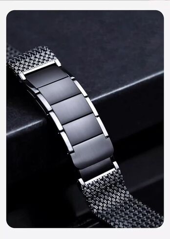 Metal Braided Magnetic Bands Compatible with Apple Watch Band Series 10 9 8 7 6 5 4 3 2 1 Ultra SE for iWatch 49mm 46mm 45mm 44mm 42mm 41mm 40mm 38mm Stainless Steel Replacement Strap Men Women in Saudi Arabia