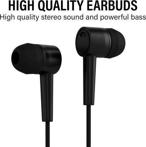 Maeline Wired Earbuds 10 Pack, New Headphones with Microphone, Earphones with Heavy Bass Stereo Noise Blocking, Compatible with iPhone and Android Devices, iPad, MP3, Fits 3.5mm (10 Pack, Ten Color) in Kuwait