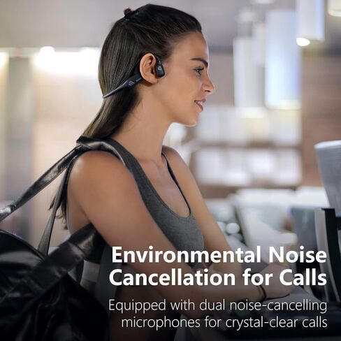 klatre LS1 Open Ear Bone Conduction Headphones Bluetooth 5.2 | Sweatproof and Water Resistant | Wireless Bone Conduction Sport Headset with Dual MIC in Saudi Arabia