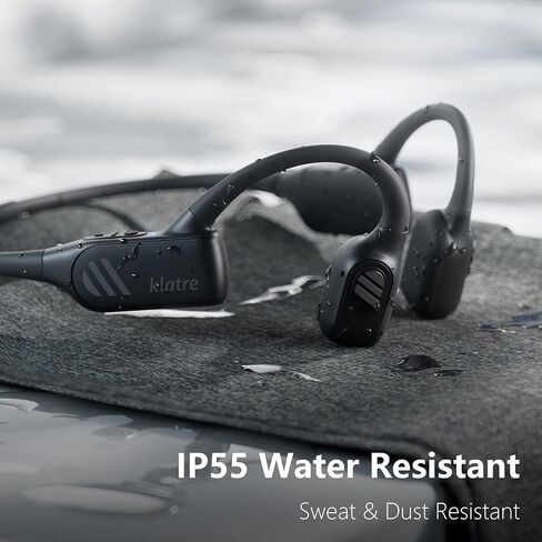 klatre LS1 Open Ear Bone Conduction Headphones Bluetooth 5.2 | Sweatproof and Water Resistant | Wireless Bone Conduction Sport Headset with Dual MIC in Saudi Arabia