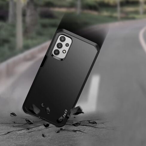 حافظة J&D متوافقة مع حافظة سامسونج جالاكسي A32 5G/جالاكسي M32 5G، حافظة متينة هجينة شديدة التحمل مع (عبوتين) غطاء واقي شاشة زجاجي لجراب جالاكسي A32 5G، وليس لهاتف جالاكسي A32 4G in Kuwait