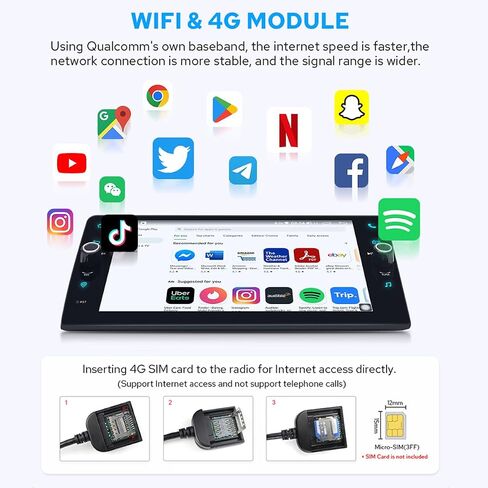 Joying Car Radio 8 Inch Car Stereo Single Din with Carplay & Android Auto, 1280x800P Head Unit with 4GB+64GB, Mirror-Link, AM/FM Radio, DSP, Bluetooth 5.0, Volume knob (8GB+128GB) in Saudi Arabia