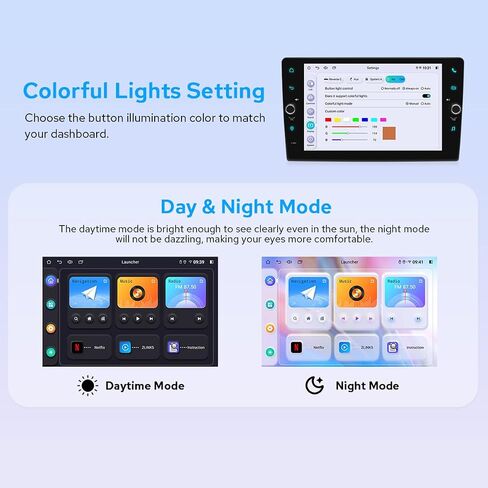Joying Car Radio 8 Inch Car Stereo Single Din with Carplay & Android Auto, 1280x800P Head Unit with 4GB+64GB, Mirror-Link, AM/FM Radio, DSP, Bluetooth 5.0, Volume knob (8GB+128GB) in Saudi Arabia