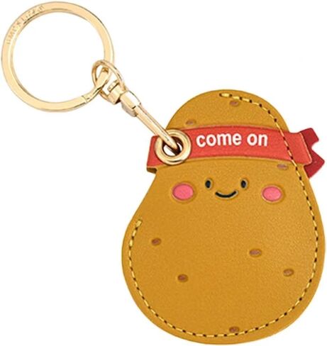 Compatible with Apple AirTag,Leather Keychain Holder Case, Cute Protective Air Tag Cover with Keychain Ring, Anti-Scratch Finder GPS Tracker Case for Wallet Keys (Avocado) in Saudi Arabia