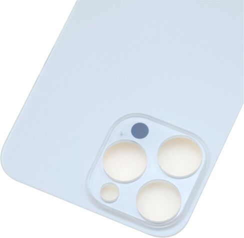 زجاج خلفي لهاتف iPhone 14 Pro Max A2894 A2651 A2893 مع لاصق مسبق القطع - 6.7 بوصة أبيض in Kuwait