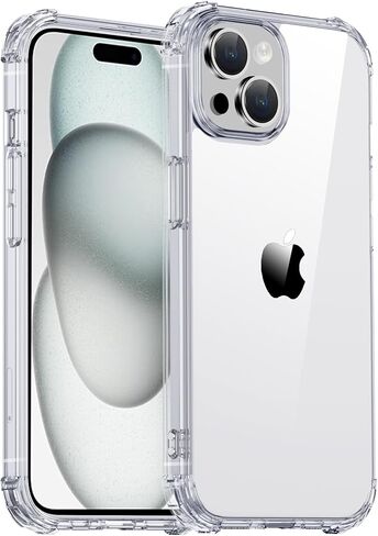 for iPhone 15 Case Clear, [Military-Grade Drop Protection] [Not Yellowing] Transparent Slim Cover Women Men 15 Phone Case 6.1 Inch 2023, Clear in Saudi Arabia