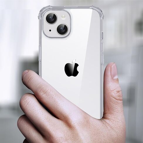 for iPhone 15 Case Clear, [Military-Grade Drop Protection] [Not Yellowing] Transparent Slim Cover Women Men 15 Phone Case 6.1 Inch 2023, Clear in Saudi Arabia
