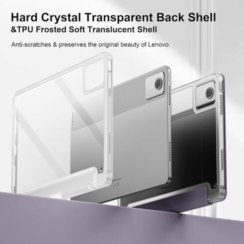 for Lenovo Tab M11 Case with Pen Holder 2024, Acrylic Clear Transparent Light Protective Shell for Lenovo M11 Tablet Case TB330FU,Dark Blue in Kuwait