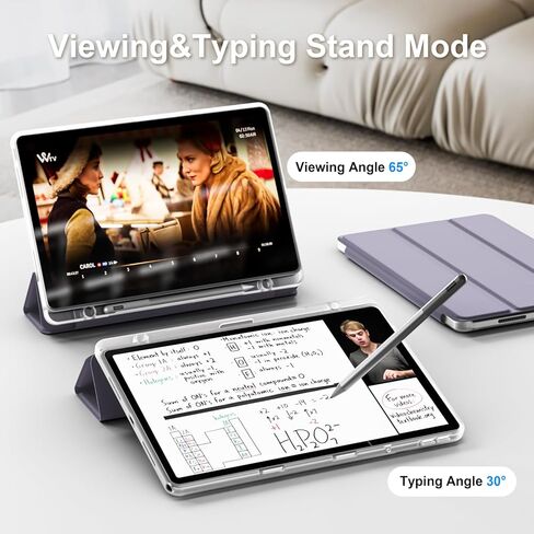 for Lenovo Tab M11 Case with Pen Holder 2024, Acrylic Clear Transparent Light Protective Shell for Lenovo M11 Tablet Case TB330FU,Dark Blue in Kuwait