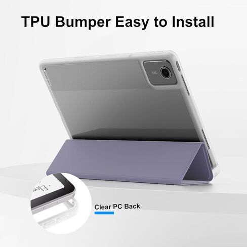 for Lenovo Tab M11 Case with Pen Holder 2024, Acrylic Clear Transparent Light Protective Shell for Lenovo M11 Tablet Case TB330FU,Dark Blue in Kuwait