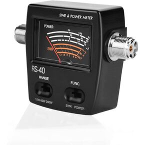 Zerone UV Segment Standing Meter Power Meter for Testing SWR Power, Up to 200W Power