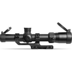 Tacticon Apex Falcon 1-6 x 24mm FFP LPVO Scope with Cantilever Mount | Combat Veteran Owned Company | Tactical Low Power Variable Optic with Illuminated Red Mil-Dot Reticle for Rifle