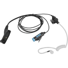 Surveillance Headset with Mic Blue PTT FBI Security Acoustic Tube Earpiece for Motorola APX900 APX1000 APX4000 APX6000 APX7000 APX8000 XPR6100 XPR6350 XPR6550 XPR7350e XPR7550 XPR7550e Radios