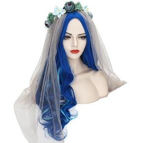 Long Red Wig for Women Straight Middle Part Cosplay Wig No Bangs Heat Resistant Hot Red Wig Costume Halloween Party with Cap