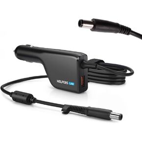 Laptop Car Charger with USB QC3.0 for HP Pavilion Compaq Presario Envy Elitebook ProBook 19V 4.74A 90W 18.5V 3.5A 65W
