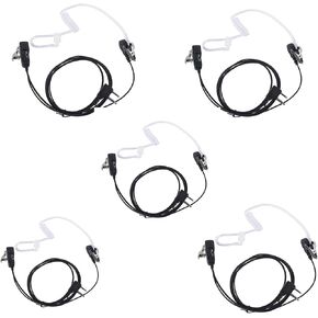 avph3 Headset Walkie Talkie Wired Black Earpiece for Midland Radio lxt630vp3 lxt500vp3 gxt1050vp4 1000g gxt FRS gmrs lxt630pa lxt600pa gxt1000vp4 avph4 avph5 GTX 1000 lxt600(5Pack)