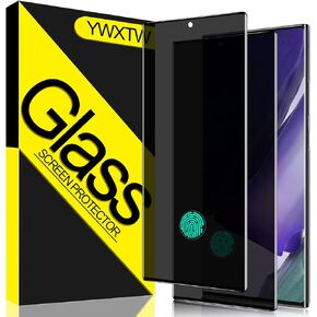 [2 Pack]YWXTW Support Fingerprint Unlock Screen Protector for Samsung Galaxy Note 20 Ultra,Anti-Spy 9H Hardness Tempered Glass Film, Anti-Scratch Bubble Free Case Friendly