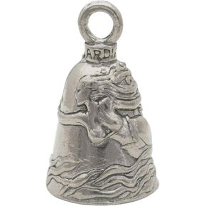 Guardian Bell Mermaid Good Luck Bell w/Keyring & Black Velvet Gift Bag | Motorcycle Bell | Lead-Free Pewter | Good Luck Gift to Friends & Family | Bike Bell | Made in USA
