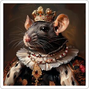 Rat Sticker Sticker Decal Vinyl Small Waterproof for Water Bottle Mug Passport Book Scrapbook Notebook Laptop Tumbler Skateboard Computer Phone Size Art 4" Funny Gift Car Stickers ID44990