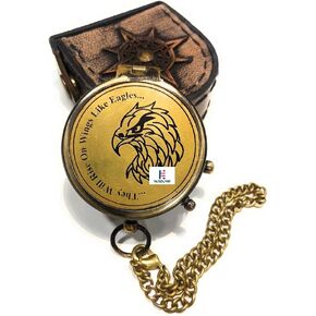 Eagle Compass Gift Compass with Leather Case, Eagle, Scaut of America, Graduation, Eagle Ceremony