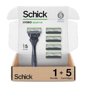Schick Hydro Sensitive Razor for Men — Razor for Men Sensitive Skin with 17 Razor Blades