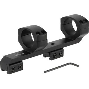 FOCUHUNTER 30mm Cantilever Scope Mount, Offset Dual Ring One-Piece Scope Mount with 20 MOA, Extended Lightweight Dovetail Scope Mount for 11 mm Dovetail Rail, 1.65 inch Forward Offset Sight Mount