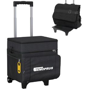 Cooler with Wheels and Handle, 50 Can Rolling Cooler, Portable Collapsible Soft Cooler Bag with Wheels,Leakproof Insulated Wheeled Cooler for Beach, Camping, Patio Travel, Outdoor, Ball Fields