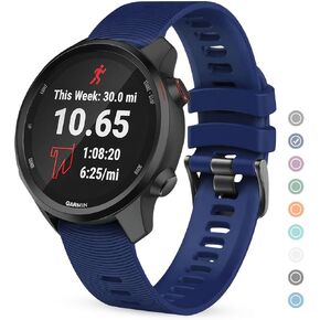 for Garmin Forerunner 245 Watch Band, 20mm Watch Band Compatible with Garmin Vivoactive 5 Watch Bands/Vivoactive 3 Men/Venu SQ, Forerunner 55/645/165, Galaxy Watch 7/6/5/4