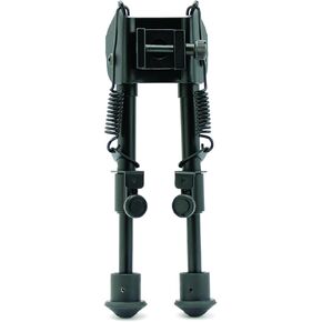 SME Bi-Pod with Spring | Durable Stable Clamp Mount Adjustable Aluminum Portable Gun 2 Legged Stand with Extendable Legs from 6" to 9"