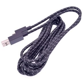 2.7M 9FT Long Original Braided Micro USB Charging Cable for Xbox One Elite Controller 1698 White Special Edition (White)