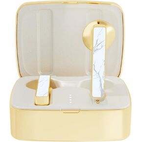 ELLA'S EARS Wireless Earbuds for Women, 360 Hrs Handmade Rare White Turquoise, 100Hrs Play Time, IP55 Waterproof Bluetooth 5.3 Headphones, 100 FT Rapid Pairing Stereo Upgrade Earphones for iOS/Android in Kuwait