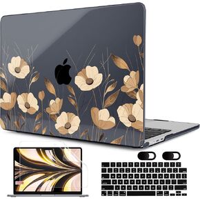 MEEgoodo Case M3 for MacBook Air 13.6 inch Case 2024 2022, Fit Model A3113 A2681 with M3 M2, Clear Laptop Hard Shell Cases with Keyboard Cover & Screen Protector for MacBook Air M2, Astronaut Rocket