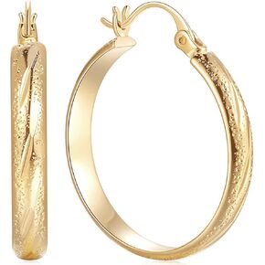 Hoop Earrings for Women, Large Gold Hoop Earrings Earrings for Women Trendy Gold Jewelry for Womens Earrings Gold Hoop Earrings 20mm,25mm,30mm