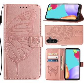 متوافق مع حافظة Troomi Phone Pro حافظة Troomi Phone Pro حافظة Troomi Phone Pro 2024 مقاس 6.5 بوصة [حافظة قلابة بمحفظة جلدية مغناطيسية على شكل فراشة مع حامل لبطاقة الائتمان] - ذهبي وردي in Kuwait