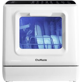Portable countertop dishwasher,mini dishwasher with 5L Water Tank,5 Washing Programs, Leak Proof,Can Also Connect to Faucet, Suitable for Apartments, Dorms, Offices, Boats, RVs, Kitchenettes