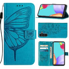 Compatible with Troomi Phone Pro Case Troomi Phone Pro Wallet Case Troomi Phone Pro 2024 6.5" Case [Butterfly Magnetic Leather Wallet Flip Case with Credit Card Holder Kickstand] -Rose Gold