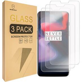 Mr.Shield [3-PACK] Designed For OnePlus 6 / OnePlus Six [Upgrade Maximum Cover Screen Version] [Tempered Glass] Screen Protector [Japan Glass With 9H Hardness] with Lifetime Replacement