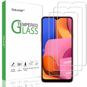 beukei (3 Pack) for Samsung (Galaxy A20S) Screen Protector Tempered Glass,Full Screen Coverage, Anti Scratch, Bubble Free