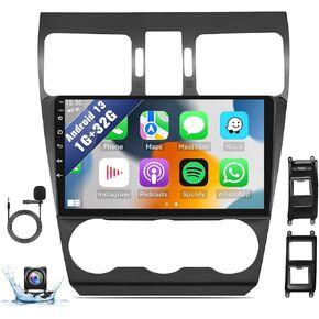 SIXWIN Android Car Stereo for Subaru Forester 2016-2018 راديو السيارة مع Apple CarPlay اللاسلكي Android Auto Mirror Link 1G+32G 9 بوصة تعمل باللمس بلوتوث GPS للملاحة WiFi HiFi FM كاميرا احتياطية MIC in Kuwait
