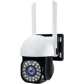 Outdoor WiFi Security Camera,1080P Single Lens Single Screen Camera Indoor,PTZ IP Camera CCTV Monitoring Wireless Camera,Two-Way Audio,Color Night Vision,Motion Detection