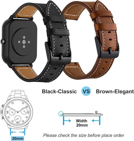 Yeejok Compatible for Amazfit GTS 4 Bands, Bip 3 Bands, Silicone + Leather Bands 20mm for GTS 4 Mini /GTS 3 /GTS /GTS2 /GTS 2e /GTS 2 mini Band Women Men, Replacement Watch Straps for Bip 3 Pro /Bip 3 /Bip U Pro /Bip /Bip Lite /Bip S /Bip S Lite /Bip U in Kuwait