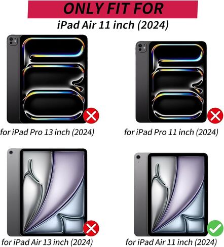 for iPad Air 11 inch Case 2024 (M2) Lightweight Adjustable Stand Smart Protective Cover with Auto Wake/Sleep Tablet Case for iPad Air 11 inch 6th Generation 2024 Release - Horse in Saudi Arabia