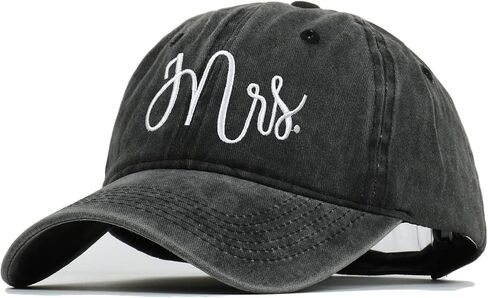 2PC Matching Mr. & Mrs. Soft top Washed Embroidered Baseball Caps, Bridal Gift, Newlywed Honeymoon Wedding Gift in Saudi Arabia