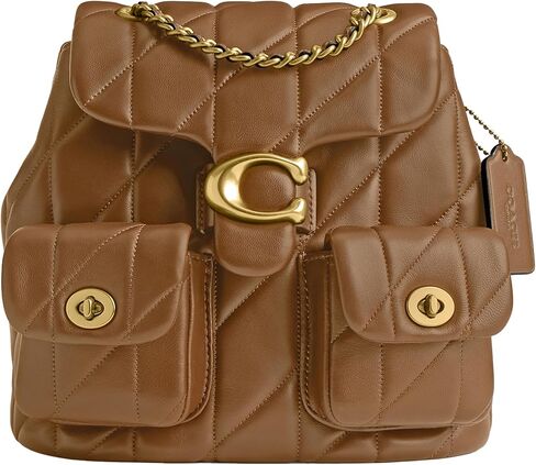 Coach Women's Tabby Backpack, Honey Brown, Medium in Saudi Arabia